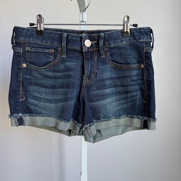 Express sz 4 blue denim shorts‎ - Picture 1 of 8